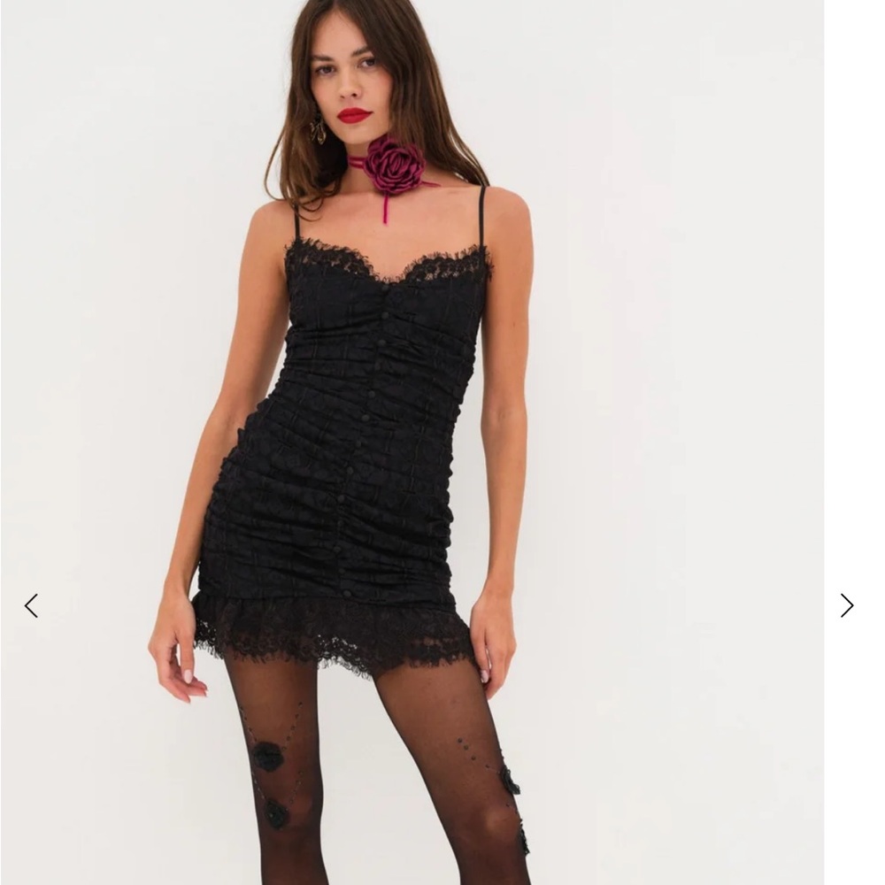 For love and lemons black lace dress size XXS